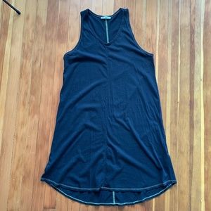 Zara black jersey tank dress M